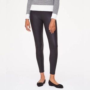 Loft Black Faux Leather Leggings